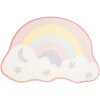 Clayre & Eef BM0016 Tappeto da bagno nuvola arcobaleno 60x40 cm