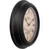 Clayre & Eef 6KL0827 Orologio da parete nero beige Ø 23 cm / 1xAA