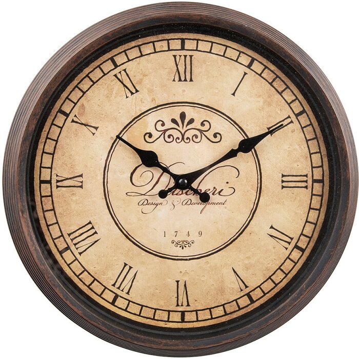 Clayre & Eef 6KL0829 Orologio da parete Ø 30 cm a batteria