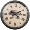Clayre & Eef 6KL0830 Orologio da parete Vintage 1934 Ford Ø 51x5 cm 1xAA