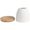 Clayre & Eef 6CE1835 Porta tealight Bianco Ø 9x10 cm