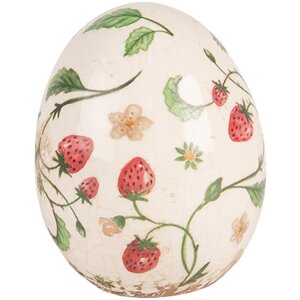 Clayre & Eef 6CE1919M Uovo decorativo in ceramica...