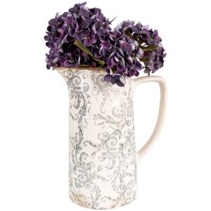 Clayre & Eef 6CE1921L Brocca da decorazione 21x14x26 cm