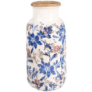 Clayre & Eef 6CE1928L Vaso Decorazione Floreale Beige...