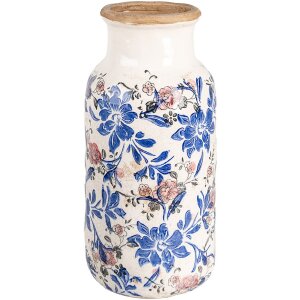 Clayre & Eef 6CE1928L Vaso Decorazione Floreale Beige...