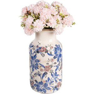 Clayre & Eef 6CE1928M Vaso design floreale Ø 14x26 cm