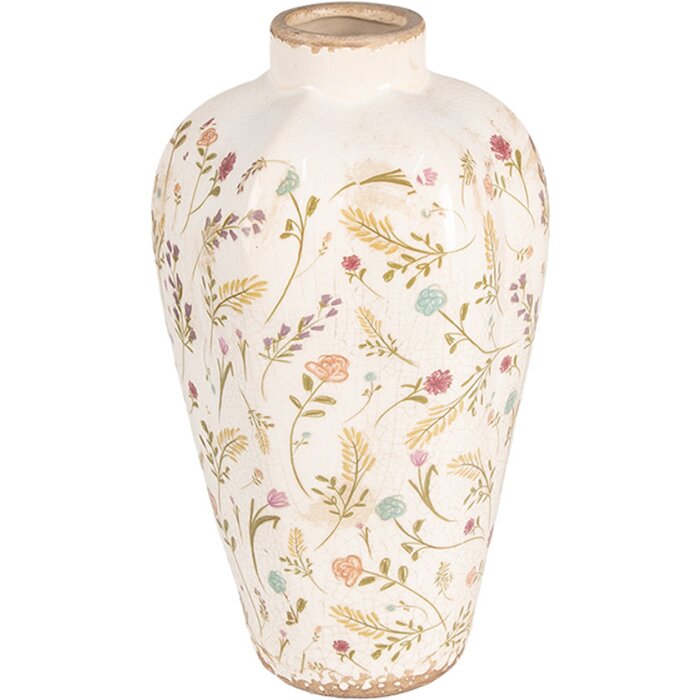 Vaso Clayre & Eef 6CE1937S Decorazione floreale Ø 17x30 cm