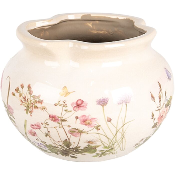 Clayre & Eef 6CE1944M Decorazione vaso da fiori Ø 20x14 cm
