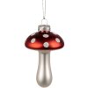 Clayre & Eef 6GL4471 Fungo per albero di Natale Ø 6x9 cm