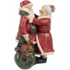 Clayre & Eef 6PR2780GG Decorazione natalizia Santa & Mrs Claus 10x10x16 cm