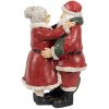 Clayre & Eef 6PR2780GG Decorazione natalizia Santa & Mrs Claus 10x10x16 cm