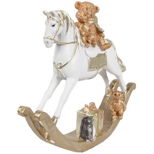 Clayre & Eef 6PR4921GG Decorazione Cavallo a dondolo...