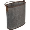 Clayre & Eef 6UNY0017 Secchio decorativo vintage in zinco 24x14x28 cm