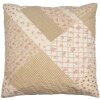 Clayre & Eef Q198.030 Copricuscino Patchwork Beige Rosa 50x50 cm