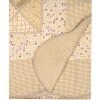 Clayre & Eef Q198.060 Copriletto 180x250cm con copricuscino Patchwork Beige