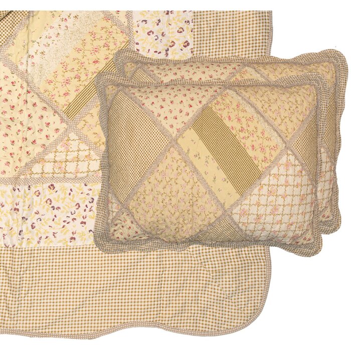 Clayre & Eef Q198.061 Copriletto 230x250 cm 2 Federe 50x70 cm