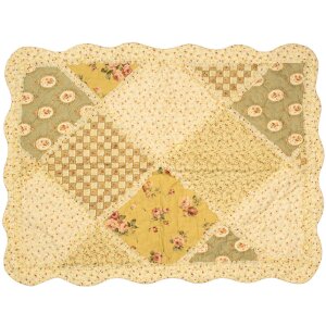 Clayre & Eef Q200.061 Copriletto 230x250 cm 2x Federa 50x70 cm Patchwork