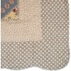 Clayre & Eef Q203.060 Copriletto 180x250 cm con copricuscino 50x70 cm Vintage