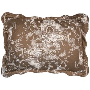 Clayre & Eef Q205.060 Copriletto 180x250 cm 1x Federa 50x70 cm Marrone