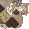 Clayre & Eef Q205.060 Copriletto 180x250 cm 1x Federa 50x70 cm Marrone