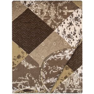 Clayre & Eef Q205.061 Copriletto patchwork 230x250 cm 2 federe 50x70 cm