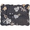 Clayre & Eef Q208.060 Copriletto 180x250 cm 1 Federa 50x70 cm Nero