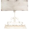 Clayre & Eef 6LMC0108 Lampada da tavolo vintage crema 50x20x56 cm E27 max 60W