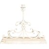 Clayre & Eef 6LMC0108 Lampada da tavolo vintage crema 50x20x56 cm E27 max 60W