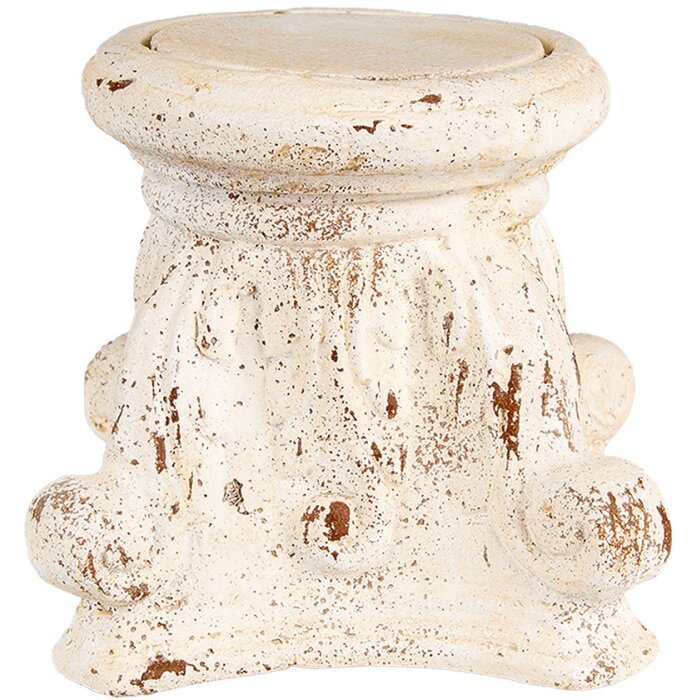 Clayre & Eef 6MG0059 Zoccolo crema antico 22x22x21 cm