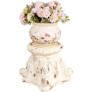 Clayre & Eef 6MG0059 Zoccolo crema antico 22x22x21 cm