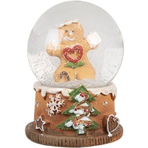 Clayre & Eef 65765 Globo di neve omino di pan di...