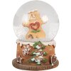 Clayre & Eef 65765 Globo di neve omino di pan di zenzero Ø 5x6 cm