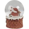 Clayre & Eef 65769 Globo di neve Babbo Natale con musica Ø 10x15 cm