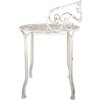 Clayre & Eef 6Y5666 Sgabello Sgabello in ferro bianco antico Ø 44x67 cm Stile vintage