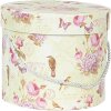 Clayre & Eef 66004 Set di 3 cappelliere Ø 23/20/17 cm Floral Vintage Design
