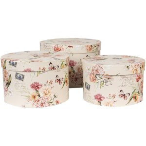 Clayre & Eef 66005 Set di cappelliere 3 pezzi motivo...