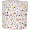 Clayre & Eef 66007 Cappelliera set di 3 fiori tondi bianchi 19/17/15 cm
