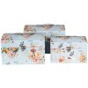 Clayre & Eef 66008 Astuccio per decorazioni Set di 3 fiori blu Farfalle
