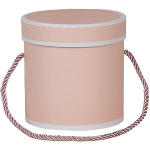 Clayre & Eef 66009P Scatola regalo rosa rotonda...