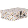 Clayre & Eef 66011 Valigia decorativa Set di 3 fiori bianchi 30x22x9/25x20x9/20x17x8 cm