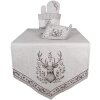 Clayre & Eef GTW44 Guanto da forno motivo cervo beige-marrone 18x30 cm