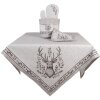 Clayre & Eef GTW44 Guanto da forno motivo cervo beige-marrone 18x30 cm