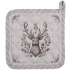Clayre & Eef GTW45 Portapentole in cotone beige marrone 20x20 cm Stile country