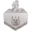 Clayre & Eef GTW45 Portapentole in cotone beige marrone 20x20 cm Stile country