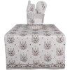Clayre & Eef GTW45 Portapentole in cotone beige marrone 20x20 cm Stile country