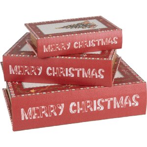 Clayre & Eef 65755 Set di 3 scatole portaoggetti...