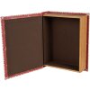 Clayre & Eef 65755 Set di 3 scatole portaoggetti rosso-bianco 27x22x7 cm
