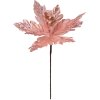 Clayre & Eef 65828 Fiore di Natale Rosa Argento Ø 25x38 cm Plastica