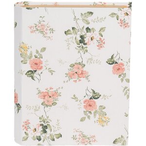 Clayre & Eef 66013W Scatola a forma di libro bianca 17x14x5 cm Stile romantico