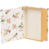 Clayre & Eef 66013W Scatola a forma di libro bianca 17x14x5 cm Stile romantico